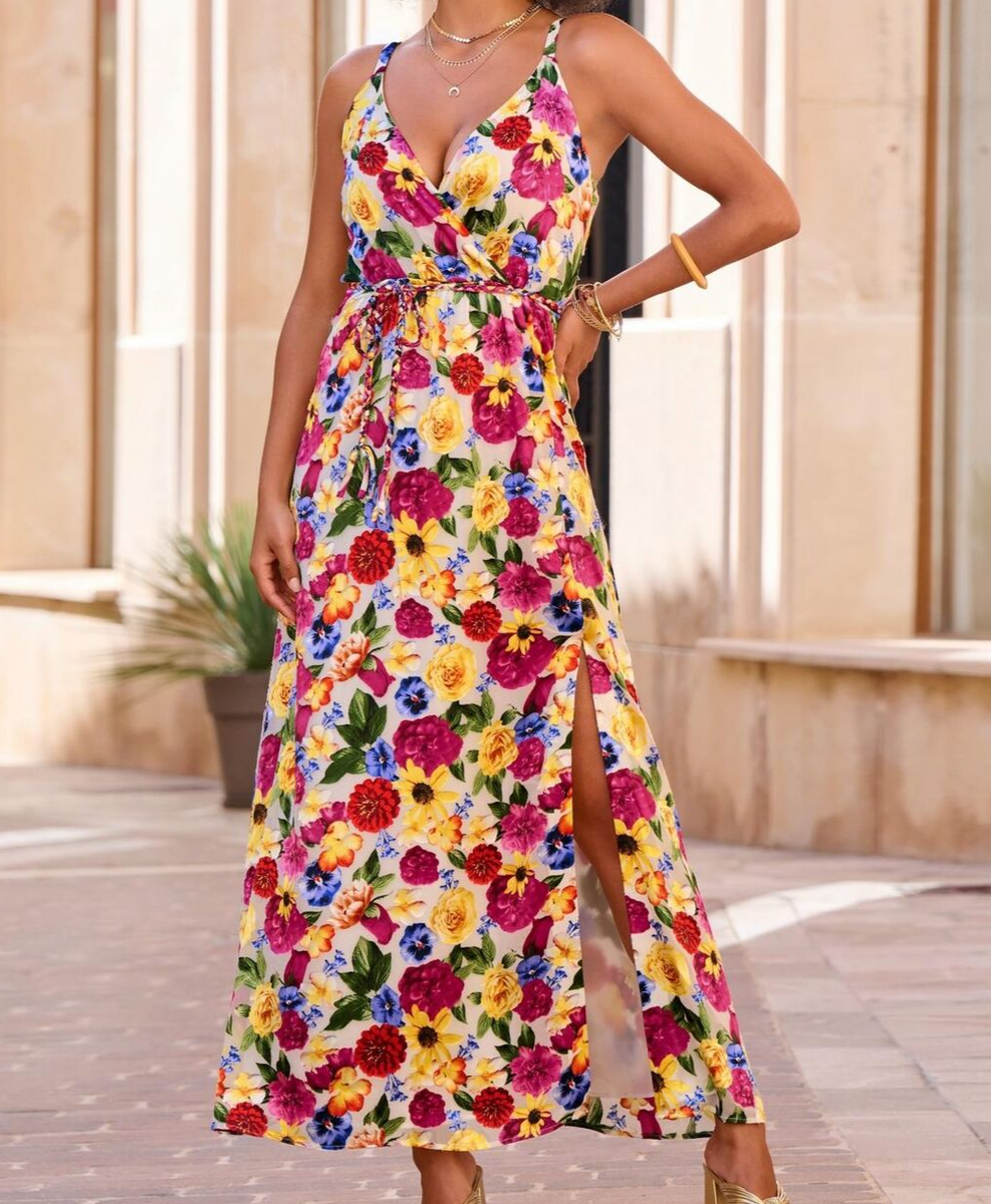 chinese dress ladies Black Floral Burnout Velvet Maxi Dress