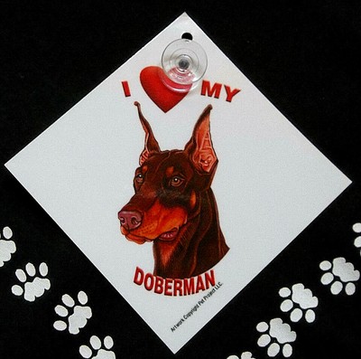 Doberman Pinscher Auto Decal Ebay