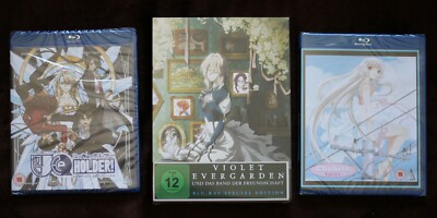 3 × Anime Blu-ray Sammlung (Violet Evergarden, Chobits, UQ Holder!)