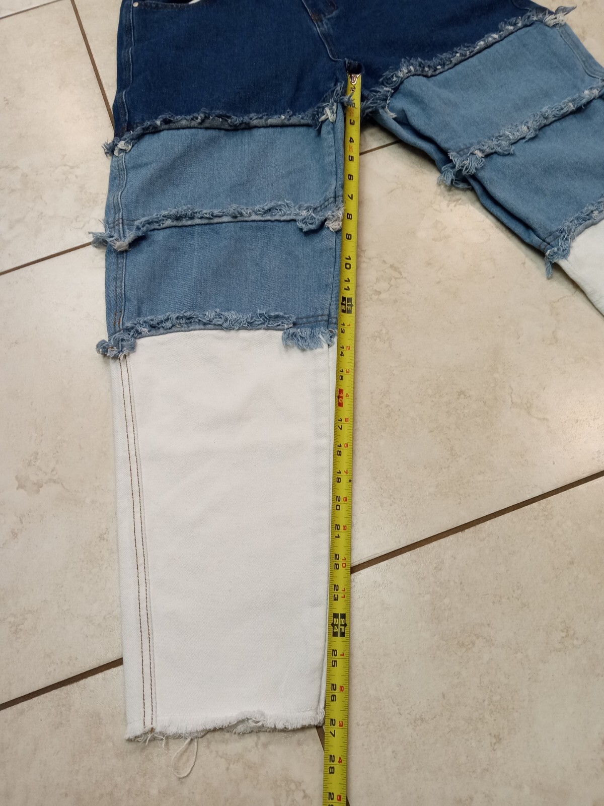 Patchwork Jeans 34x28 - image 9