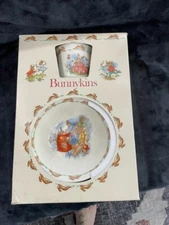 Royal Doulton Bunnykins Children's Three Piece Dish Set in Original Box New/Open