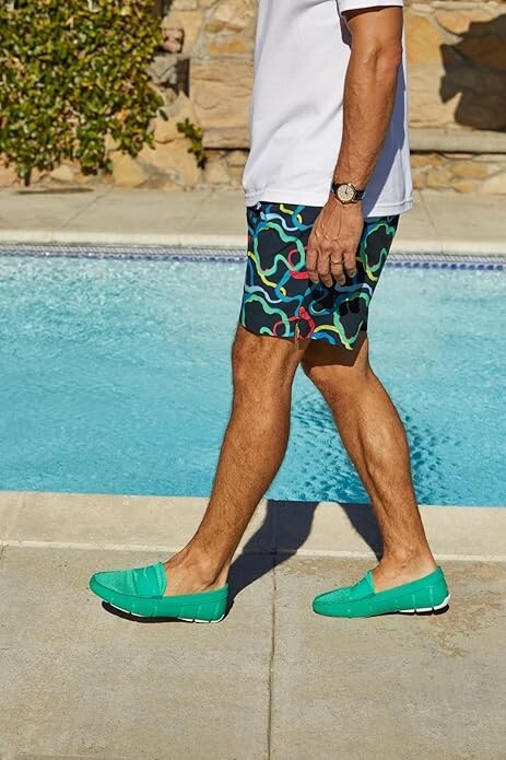 Brand New SWIMS Penny Loafer Slip On Grass Green Mens Summer  display picture 1