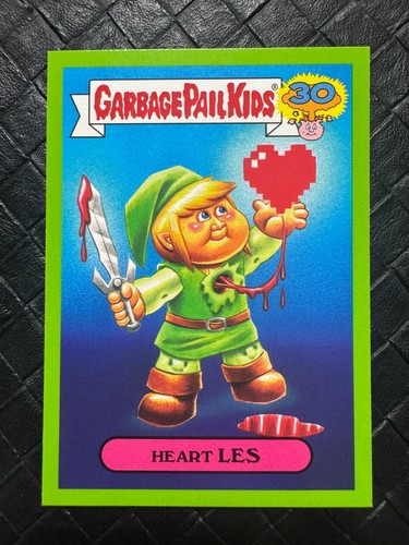 Heart LES [Green] #14b 2015 Garbage Pail Kids 30th Anniversary card