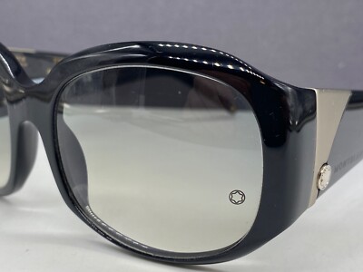 Montblanc Sonnenbrille Damen Schwarz Große Gläser Breite Bügel MB 222S