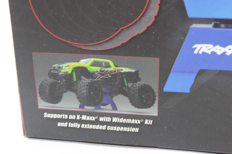 Traxxas TRX 8797 BLUE Auto Stand X-Truck Alu blau  X-Maxx  XRT VXL Ständer NEU - Bild 2 von 4