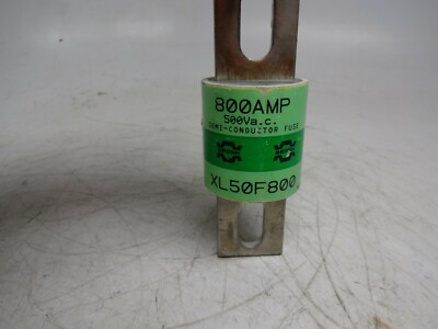 Brush XL50F800A 800 Amp 500 Volt Semi-Conductor Fuse