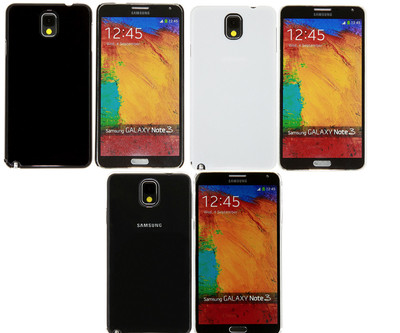 Clear/White/Black Hard Slim Case Cover for Samsung Galaxy Note 3 / III N9000