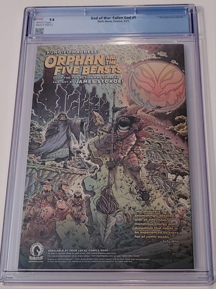 War of the Gods-Deleted(中古品) God of War Comic CGC 9.8 Fallen God #1 Dark Horse Sony PlayStation