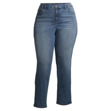 TERRA  SKY - PLUS SIZE: 24 WP- High-Rise Tummy Control Jeans W/30" Inseam - NEW
