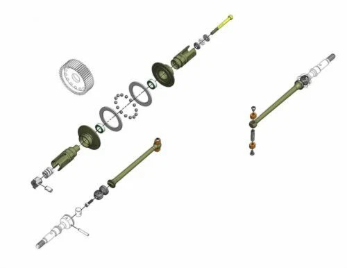 MiP, радиоуправляемый автомобиль, грузовик и мотоцикл, части и интерьер для Ideal 1:10