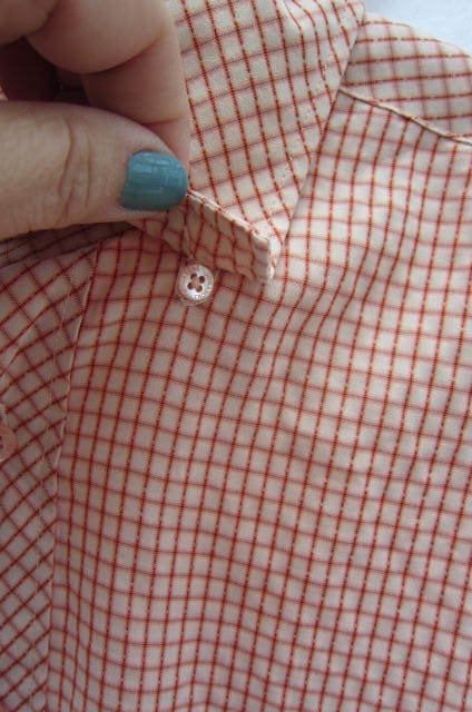 Bugatchi UOMO medium Button Front Shirt Orange Ch… - image 4