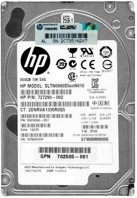 Hard Drive HP 727290-002 900GB 10000RPM 64MB SAS-2 Hard Drive HP 727290-002 900GB 10000RPM 64MB SAS-2