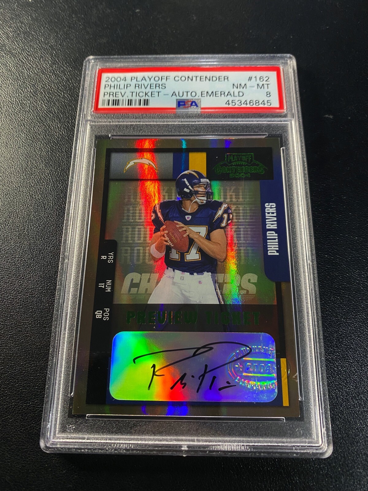 Philip Rivers Leaf R & S Longevity #278 Jersey-Emerald