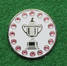 PINK JEWEL STONE PGA CHAMPIONSHIP WANMAKER TROPHY Logo Coin Golf Ball Marker