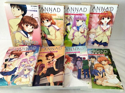 CLANNAD Vol.1-8 Complete Set Japanese language manga Comics no English