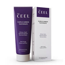 The Ceel Purple Toothpaste for Teeth Whitening with Activated Carbon Mica