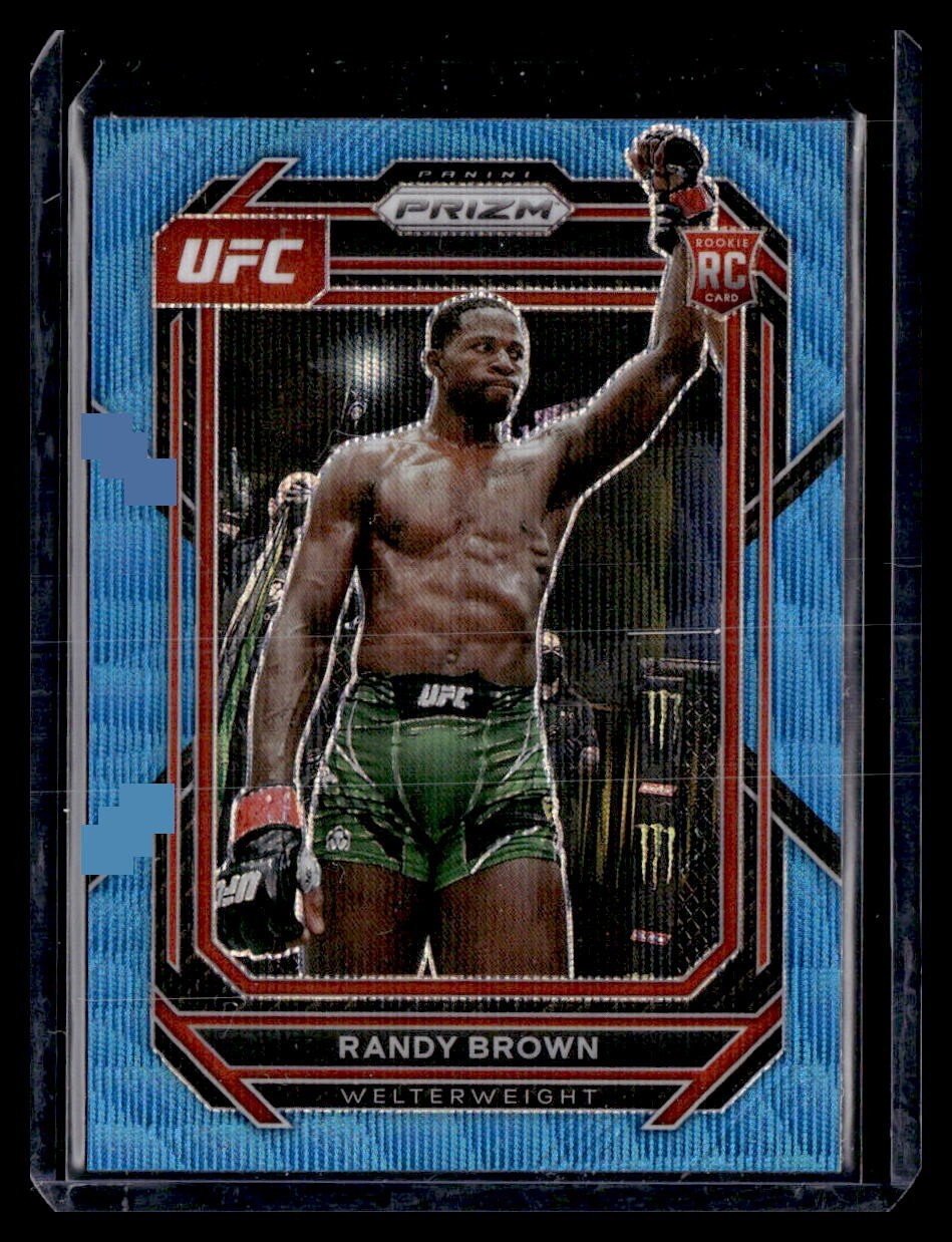 2023 Panini Prizm UFC Prizms Blue Wave #106 Randy Brown