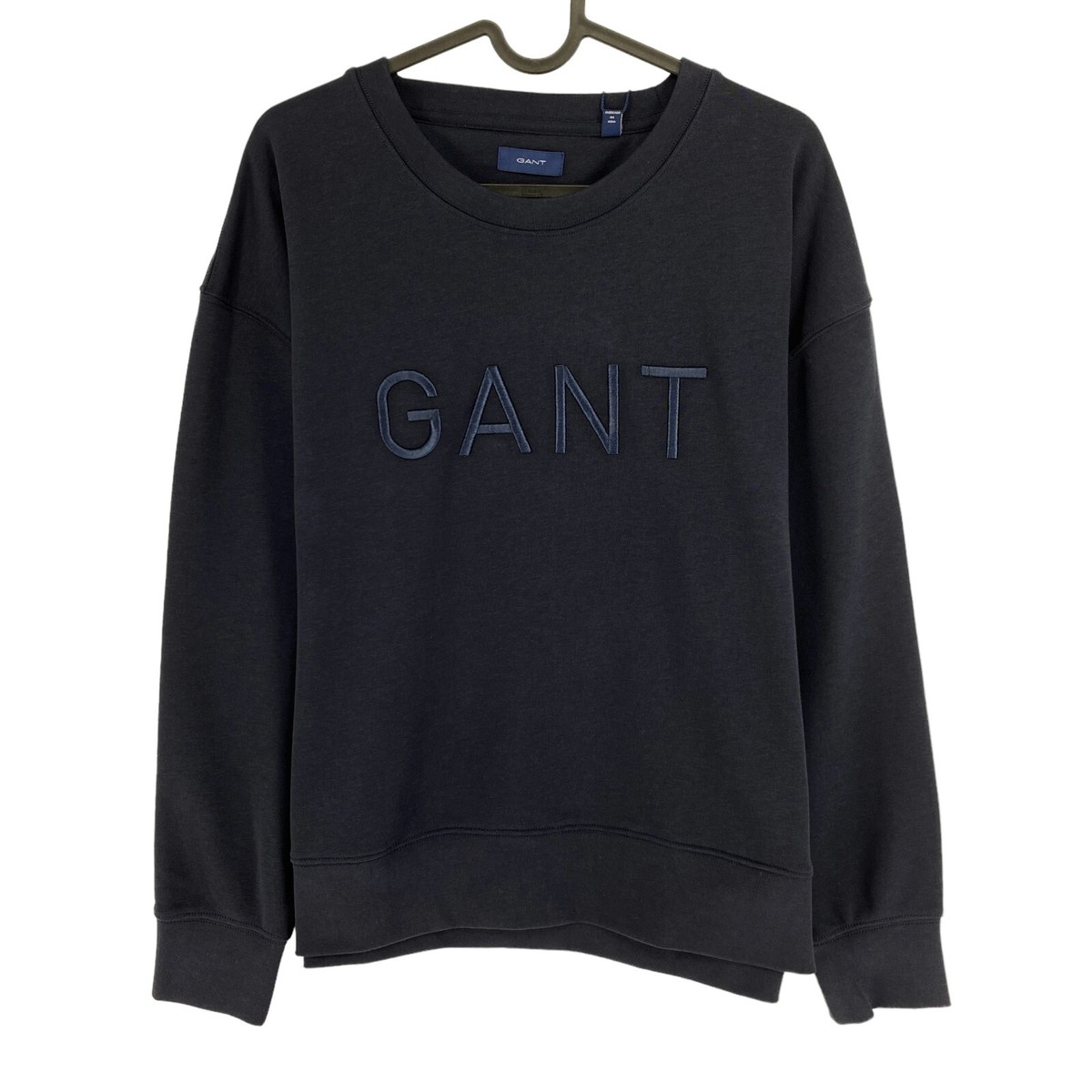GANT Navy Blue Tonal Crew Neck Sweater Jumper Size XS UK