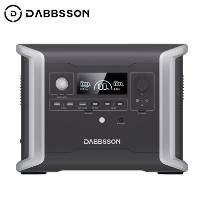 Dabbsson 1330Wh 1200W Portable Power Station Solar Generator LFP Power Outages