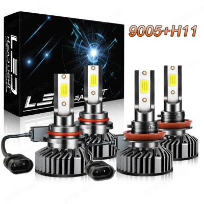 For Toyota Prado J150 2010-2017 4x LED Headlight Globes High Low Beam White New - image 1 of 4