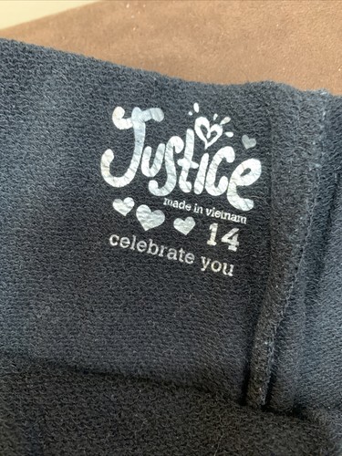 JUSTICE SHORTS SIZE 14 DANCE SHIMMERING STAR SWEATS SUPER CUTE!! - Picture 4 of 5
