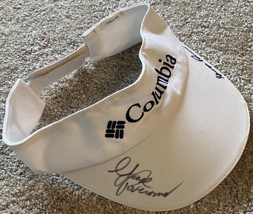 Columbia PFG Visor SIGNED BY GEORGE POVOROMO Adjustable Band - Picture 3 of 5