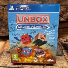 Unbox: Newbie's Adventure PS4 Signature Edition Developer Signed Game & Artbook