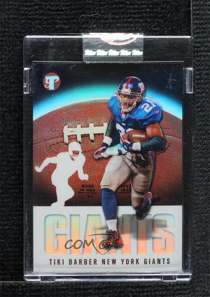 2003 Topps Pristine Refractor /99 Tiki Barber #19 10lp