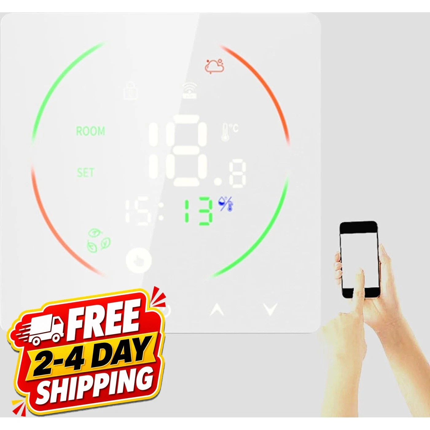 Smart WiFi Thermostat Electric Floor Heating Programmable LED