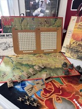 Vintage 1975 Tank Battle Board Game Milton Bradley Incomplete