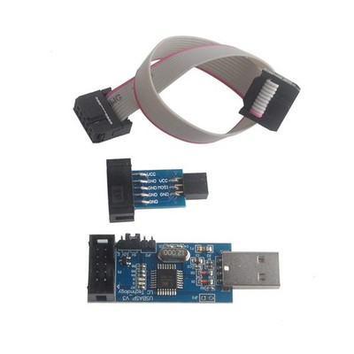 AVR Atmel Microcontroller USB ISP Programmer Downloader with ISP USB Cable