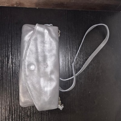 Vera-pelle Women's Grey and Silver Bag