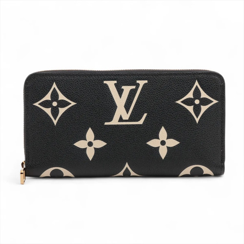 Louis Vuitton bicolor monogram empreinte Zippy Wallet M80481 Noir x Complaint Zi