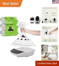 90-Pack Cat Litter Liners - Thick & Odor Controlling for Robot Systems