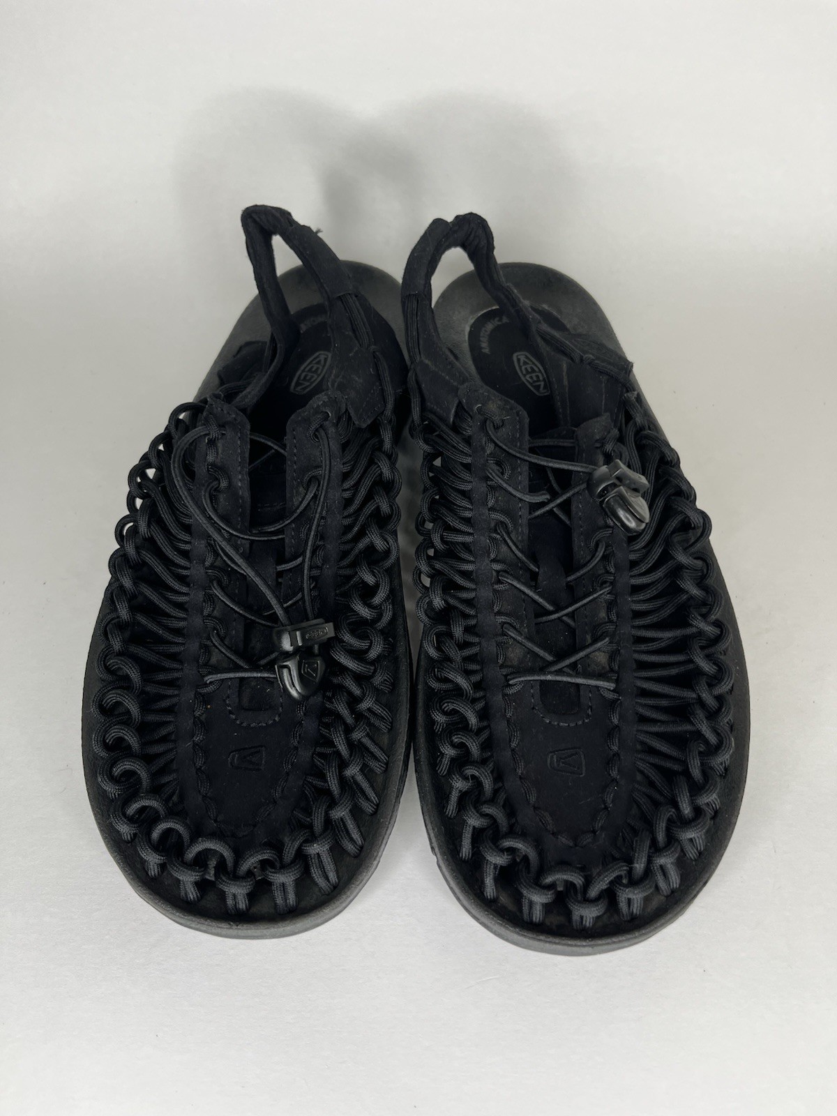 Sandali Keen Uneek in corda neri sintetici da uomo taglia 42 5 US 9 5 comodi da passeggio