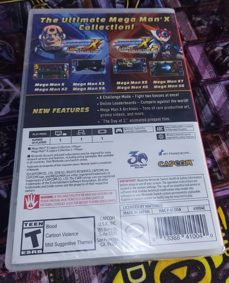 Mega Man X Legacy Collection 1 + 2  Nintendo Switch *NEU + ungeöffnet / sealed* - Bild 2 von 2