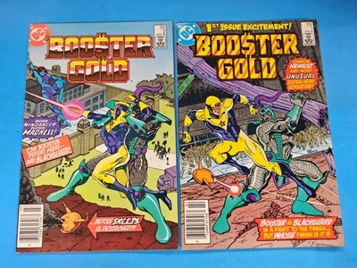 2x 1986 BOOSTER GOLD # 1 2 ~ Dc 1st APPEARANCE Comic KEY ~ Newssand ORIGIN
