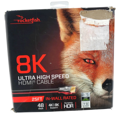 Rocketfish 25' 8K Ultra High Speed HDMI Cable - Free shipping