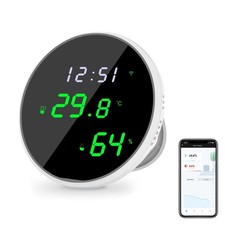 WiFi Thermometer Hygrometer: Digital Indoor Temperature Humidity Sensor with ...