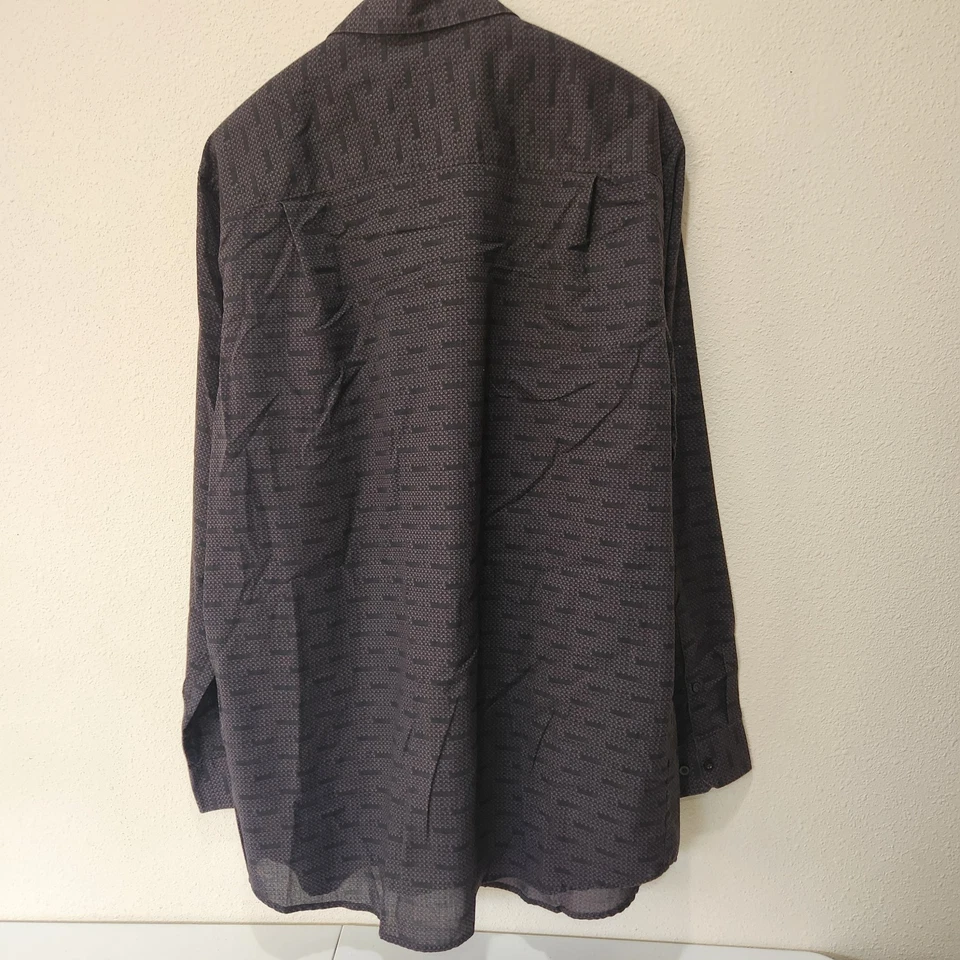 Рубашка на пуговицах мужская Axist XLT черный узор роскошная вестерн дата ночь - Изображение 2 из 4