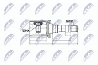 NTY Gelenksatz Antriebswelle NPW-BM-014 FüR X3 BMW E83 Xdrive