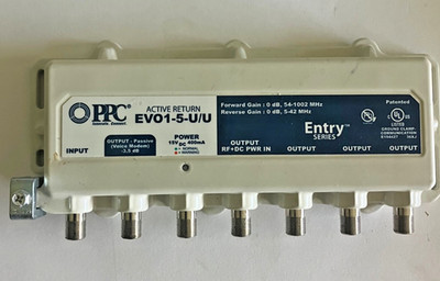 PPC Active Return EVO1-5-U/U Amplifier Signal Splitter No Power Adapter