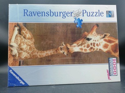 Giraffe Mother Son Family Exclusive Collection Ravensburger 1000pc Puzzle