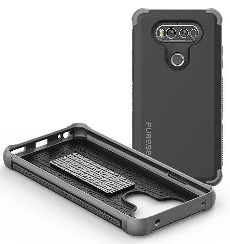 PUREGEAR BLACK DUALTEK EXTREME RUGGED CASE + BELT CLIP HIP HOLSTER FOR LG V20 - Image 4 of 4
