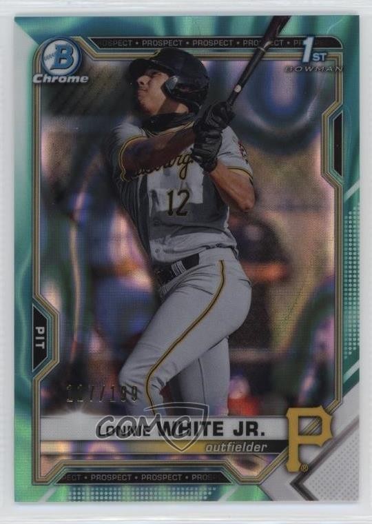 2021 Bowman Draft Chrome Aqua Lava Refractor /199 Lonnie White Jr #BDC-28 08jp