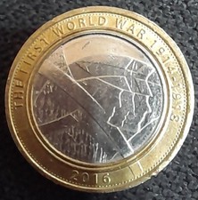 £2 Coin. 1ST WORLD WAR SOLDIERS Commemorative Two Pound Coin 2016
