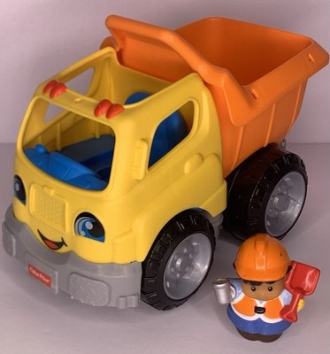 Fisher Price Little People Figure and Work Together Dump Truck Sounds Work 