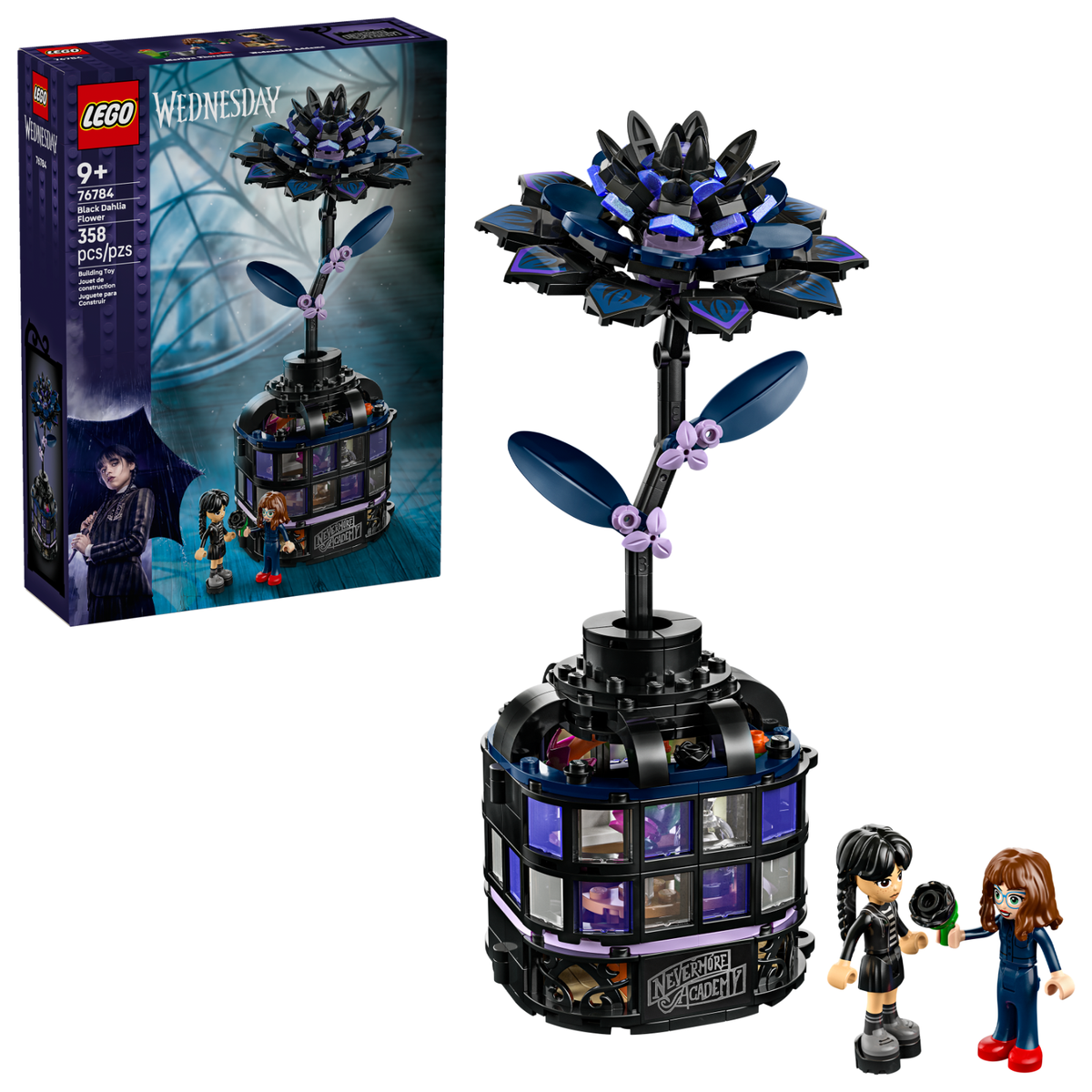 LEGO Wednesday Black Dahlia Flower 76784 | eBay