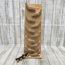 Geman Made Cascade Tower Wood Toy Zig Zag Racetrack Train Centipede
