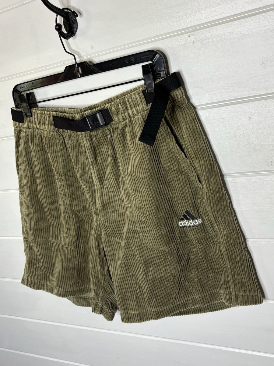 Adidas Equipment Corduroy Shorts Men's M Focus Olive 90s Vintage